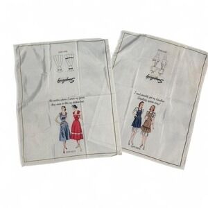 Vintage Simplicity pattern tea towel set no. 8232 & no. 3212